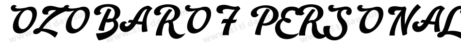 OZOBAROF PERSONAL USE字体转换